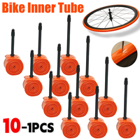 10-1PCS Bike Inner Tube Lightweight Portable Road Bicycle TPU Tire 700C 45/65/85mm Length French Valve Super Light Tube