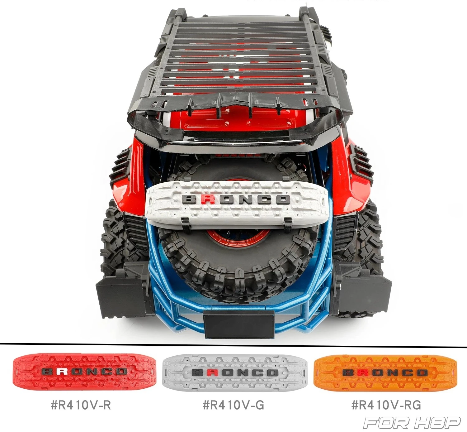 RC Car escape plate anti-sag plate thickened simulation modification accessories for 1/8 RC Crawler Meijiaxin H8P Parts