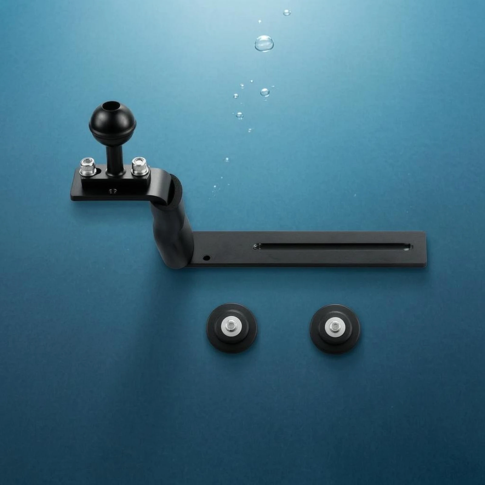 Underwater Camera Tray Bracket Black Z-Shaped Camera Grip Bracket Underwater Tray Handle Knurled Knobs Sturdy