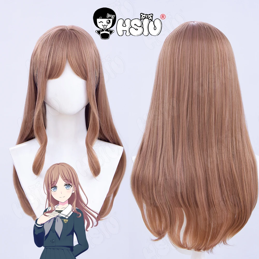 

Nagasaki Soyo Cosplay Wig Fiber synthetic wig Anime BanG Dream Cosplay Wig MyGO Cosplay Wig 「HSIU 」milk brown long Wig+Wig cap