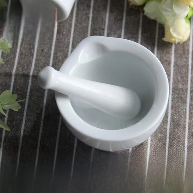 

Handmade Ceramic Baby Medicine Grinder Pill Crusher Calcium Tablet Grinder Powder Grinder Small Size Pestle And Mortar Set