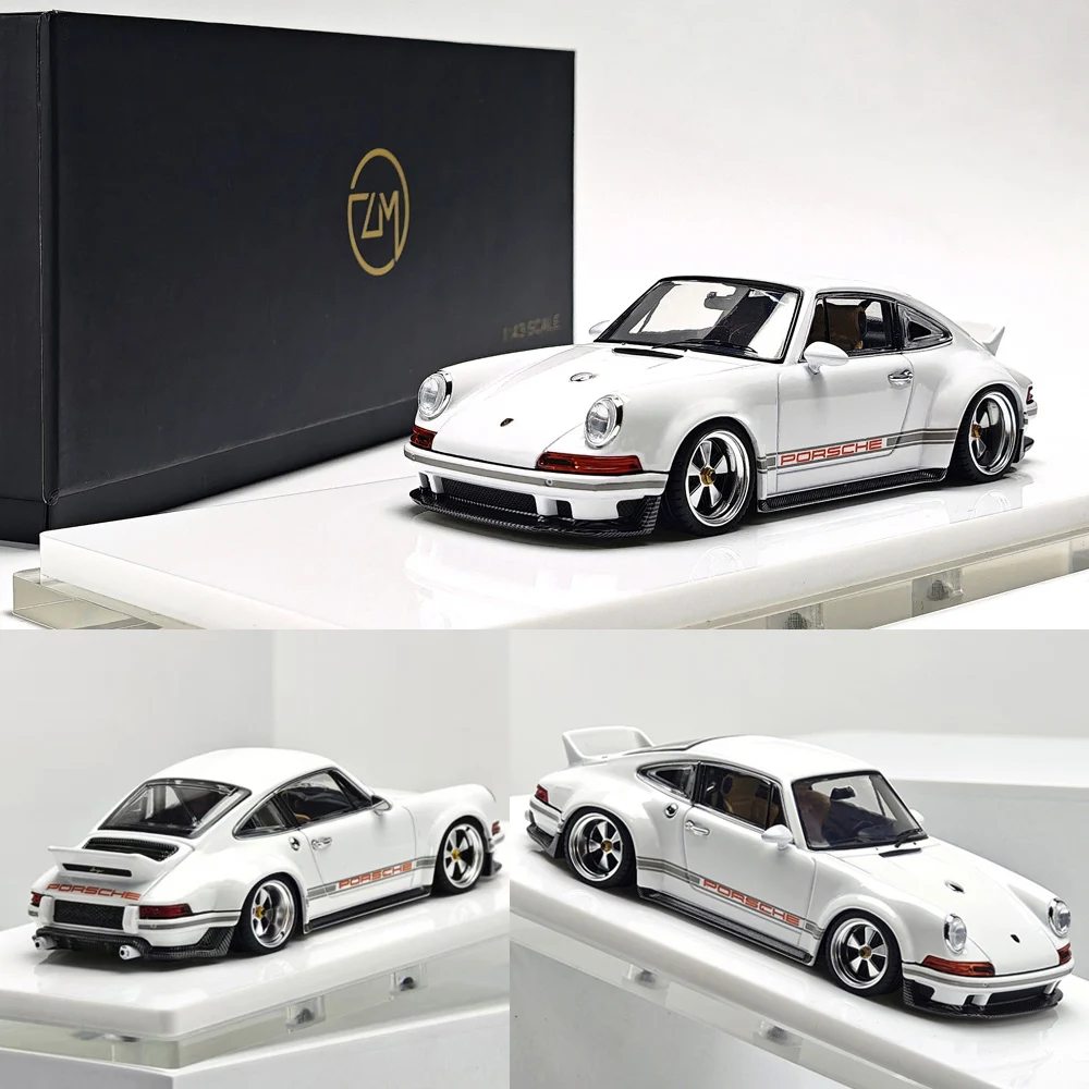 Zincit Model 1/43 Singer DLS Diecast Car Alloy Miniature with Display Case, Limited Collectible Gift for Men