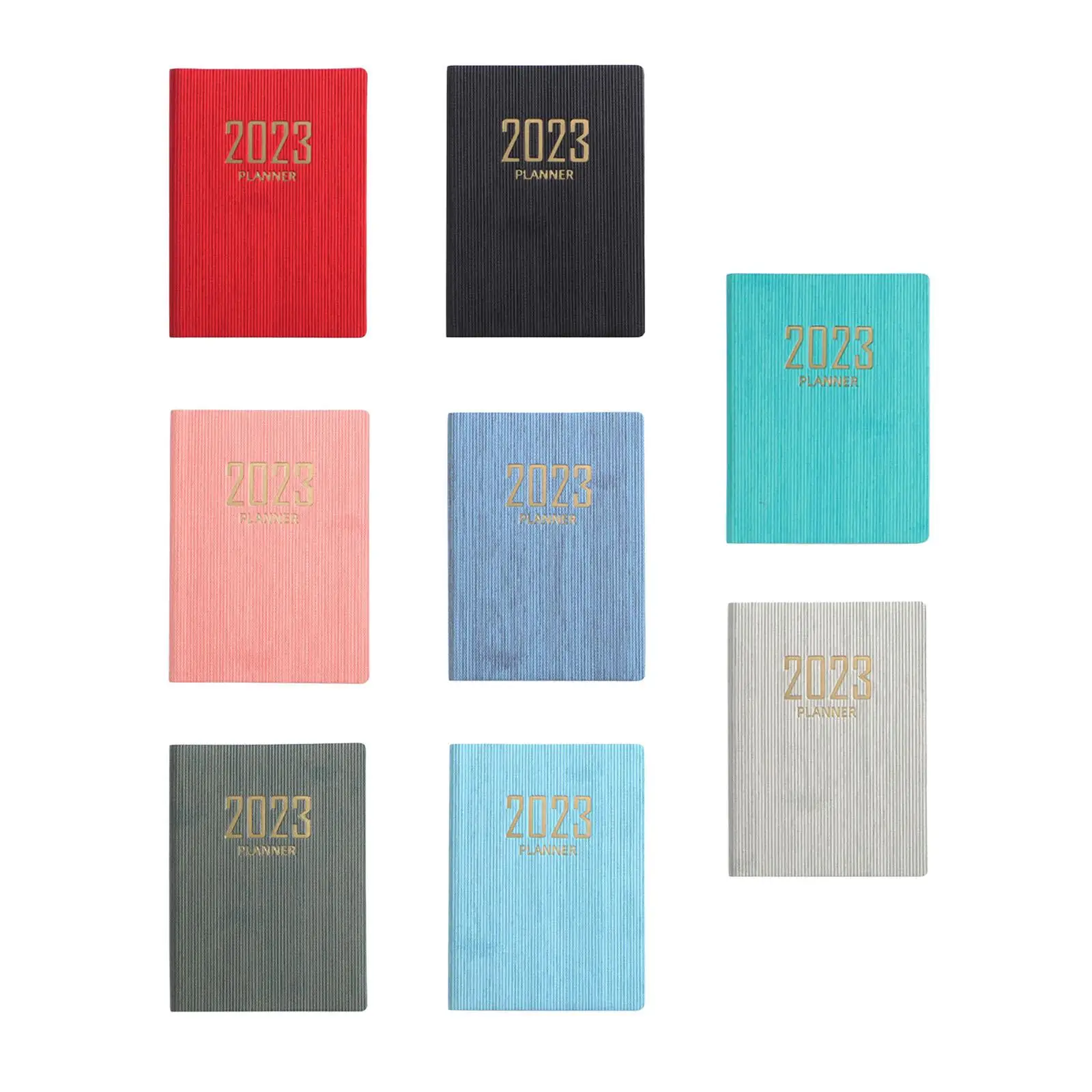 2023 , A7 Planning Notebook, Thick Paper Goals Habit Schedules Double Sided Diary Journal Notepad for Office Home Supplies