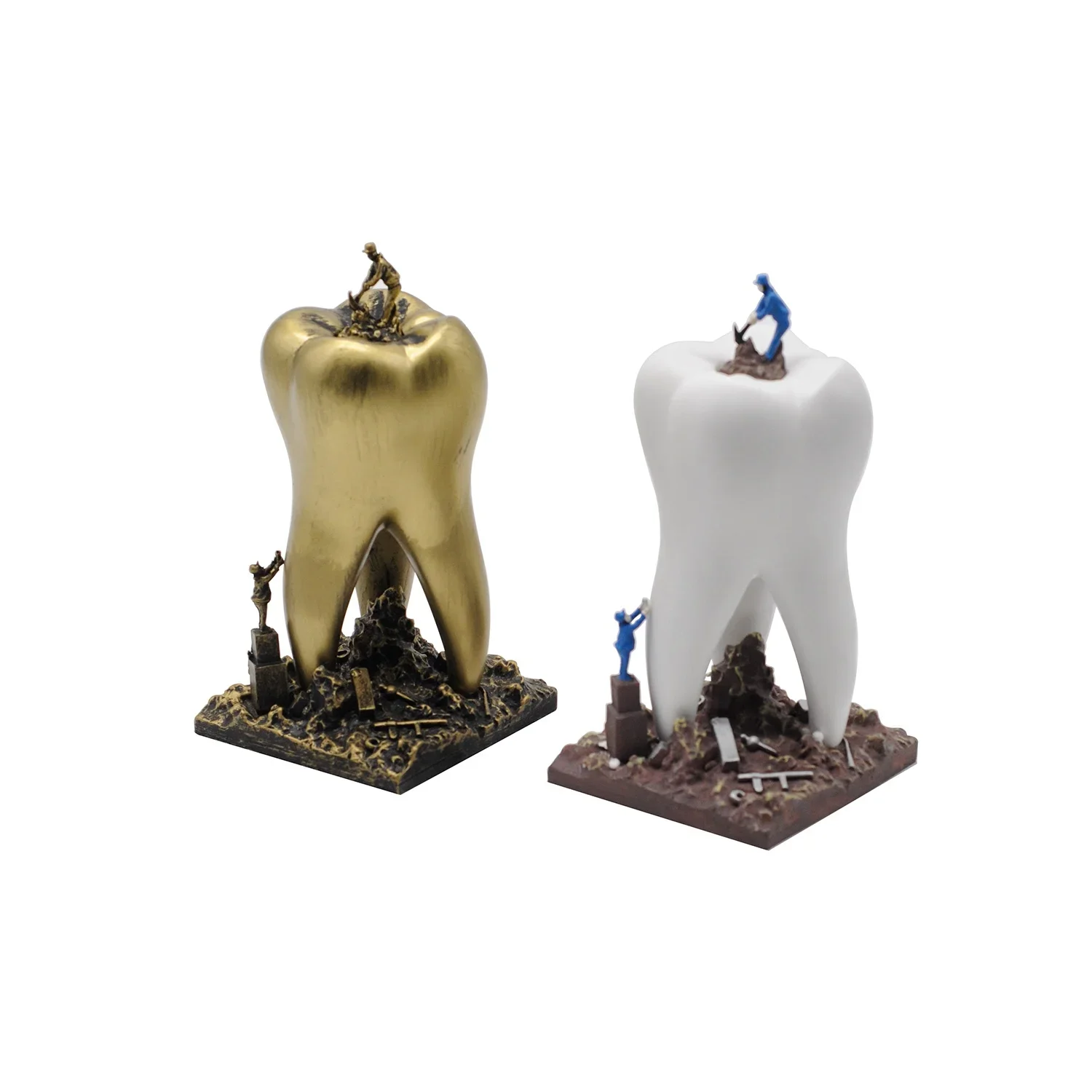 2Type Dental Artware Teeth gift Dentist Gift Resin Crafts Toys Dental Clinic Decoration Furnishing Articles Creative Sculpture