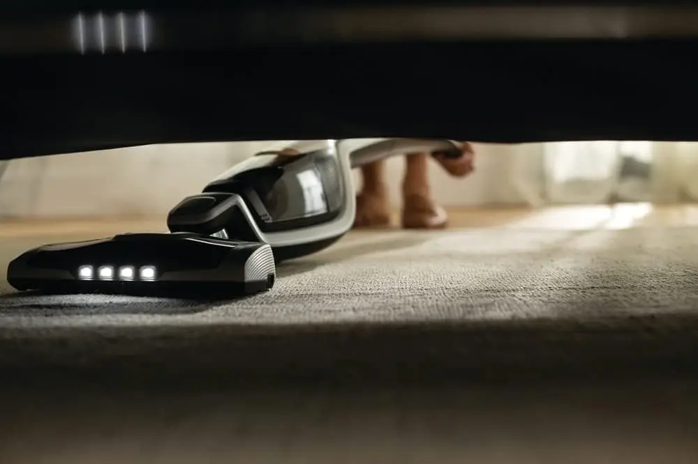 Ergorapido 스틱 진공 청소기, LED 노즐 조명 및 터보 배터리 전원을 갖춘 경량 무선 진공, 카펫 및 Har용