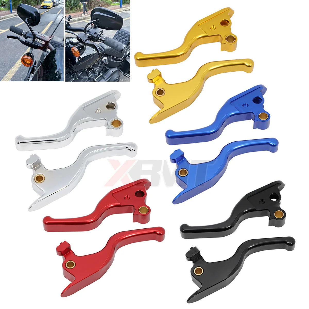 

Motorcycle CNC Brake Clutch Levers For Harley Softail M8 Breakout FXDR 114 Low Rider Heritage Classic Slim Street Bob 2005-2022