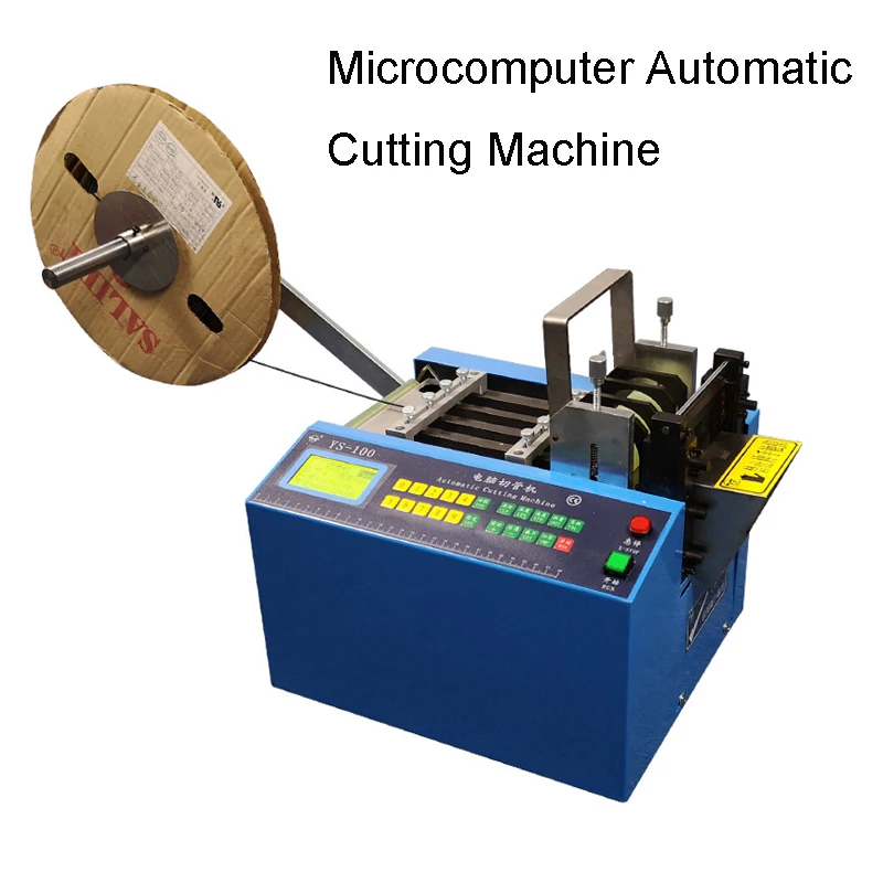 Microcomputer Automatic Pipe Cutter Tube/Plastic Tape Cutting Machine Heat Shrinking Sleeve Cut Device