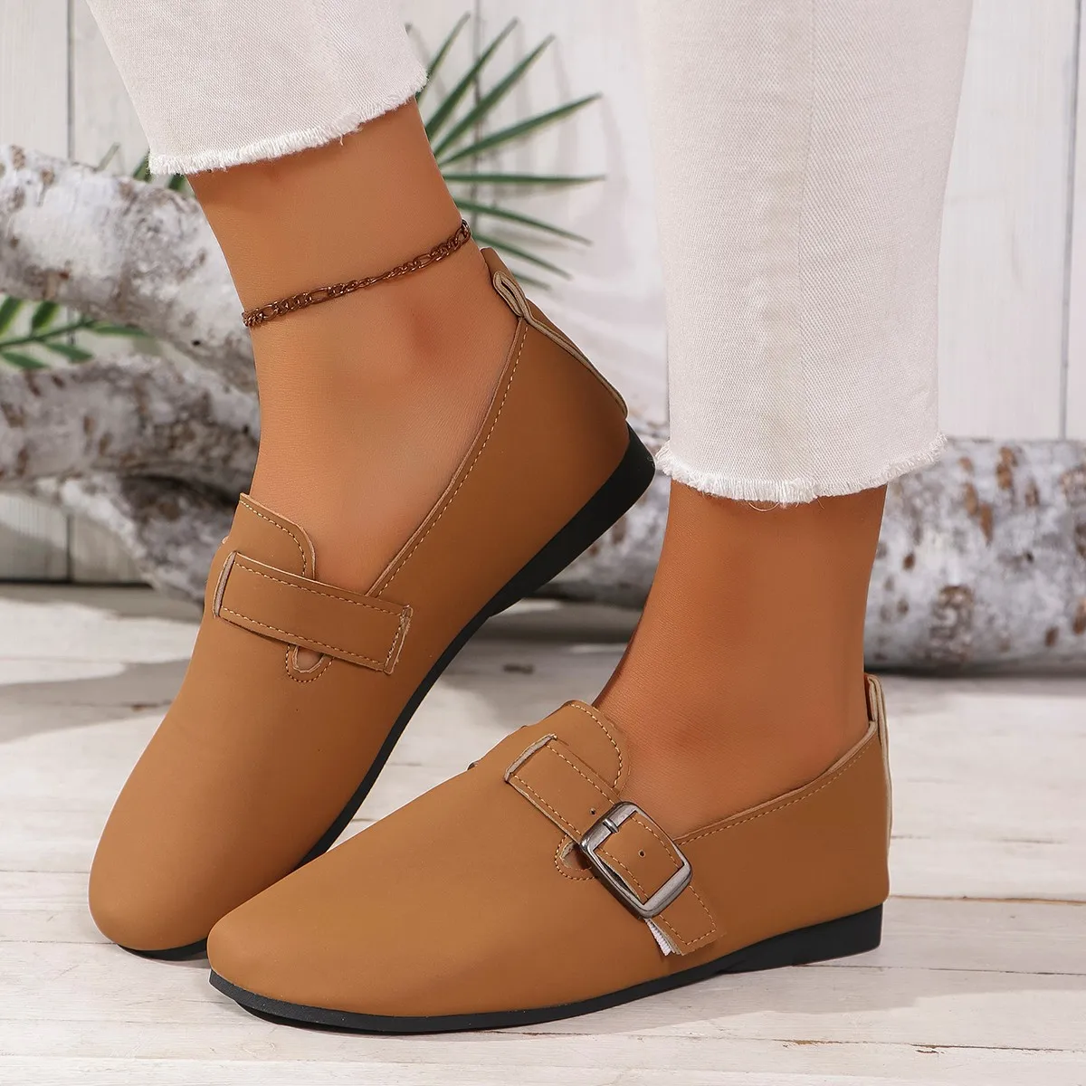 

Women Flats Shoes Fashion Suede Flats Clogs Cork Insole Sandals with Arch Support Outdoor Beach Slides Home Shoes for Women