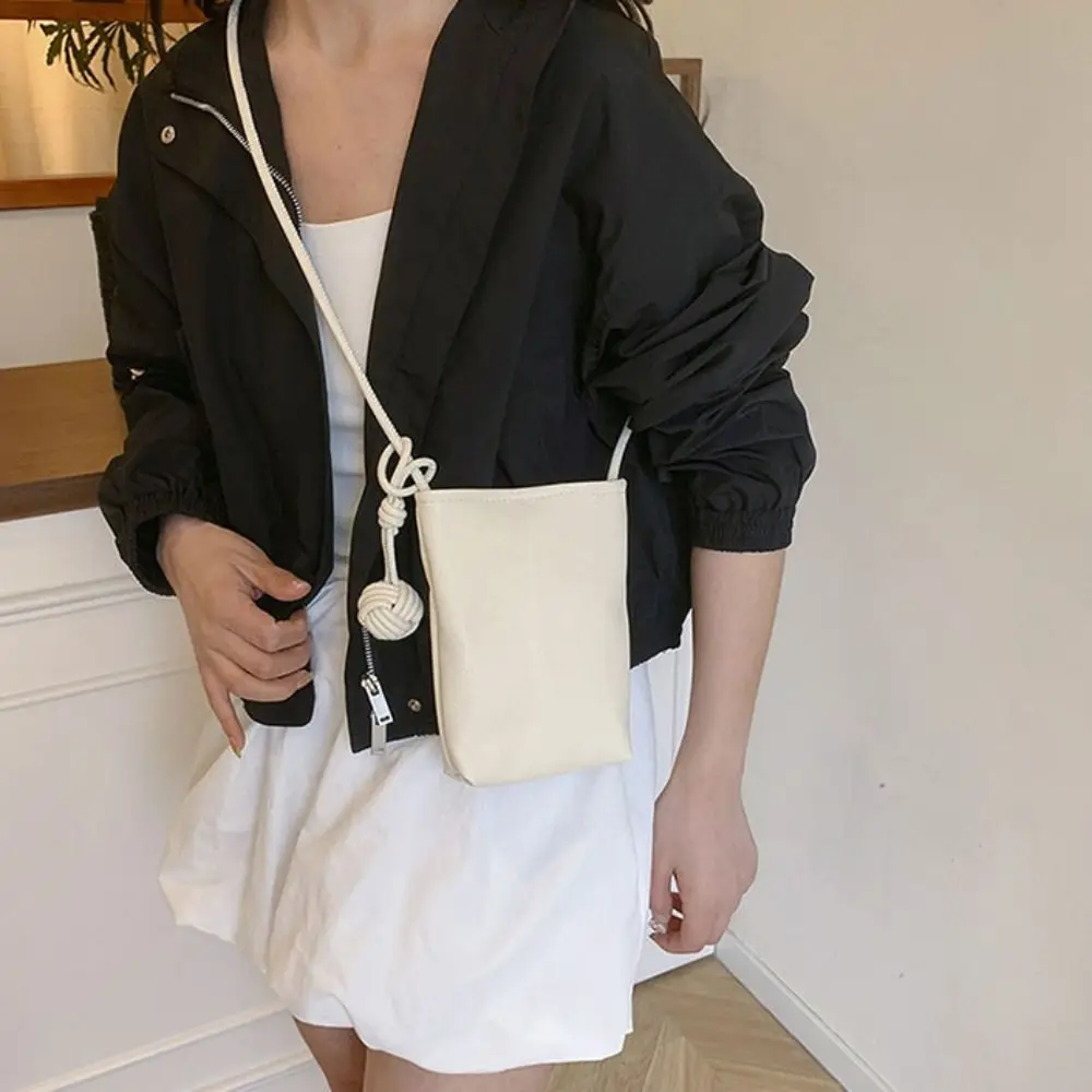 

PU Leather Mobile Phone Crossbody Bag Small Purses Candy Color Leather Trend Shoulder Bag Soft Simple Mini Summer Shoulder Bags