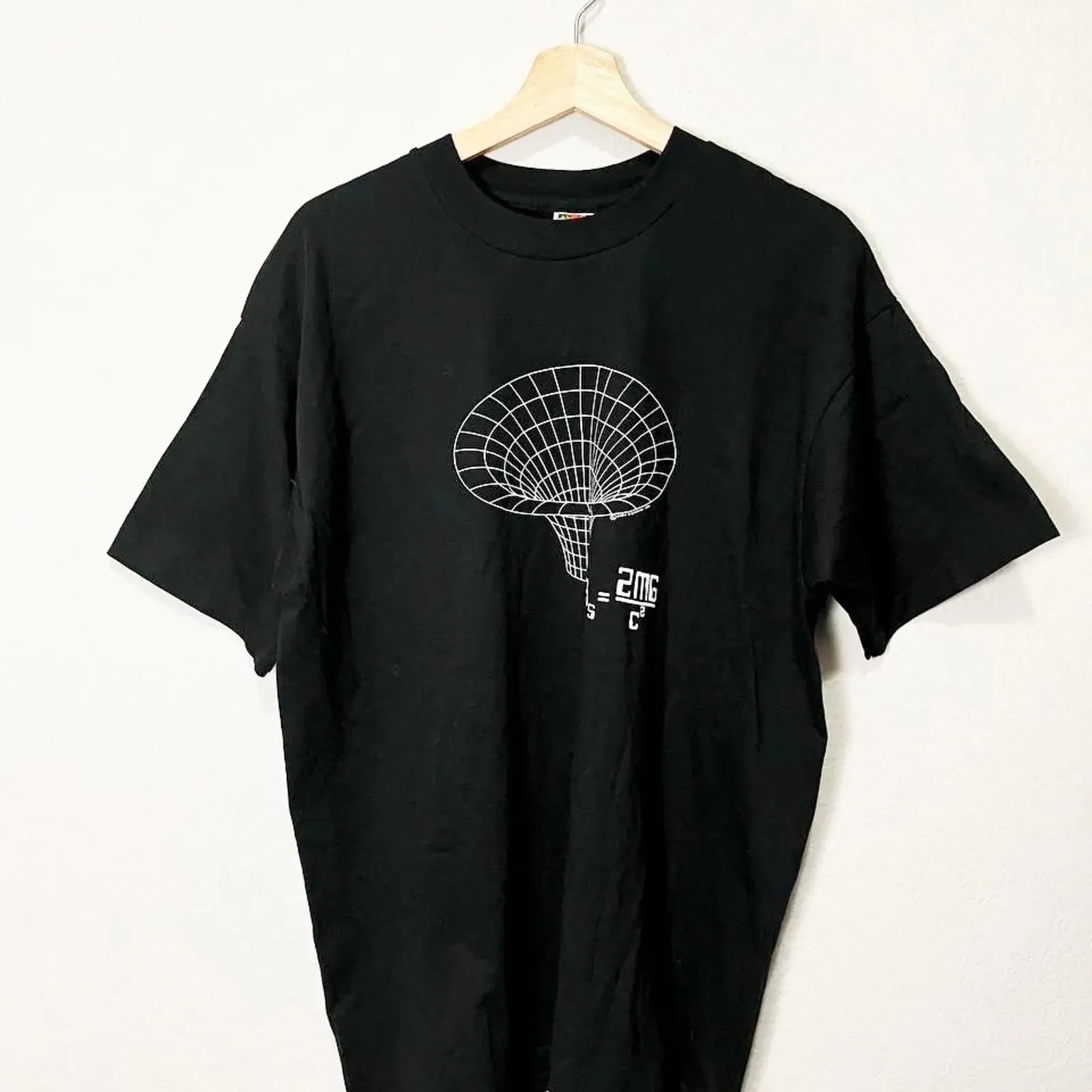 Vintage 1982 Black Hole Maxwell Equations T Shirt XL Made USA Cotton Expressions vintage Washed Stretched Unisex Comfortable