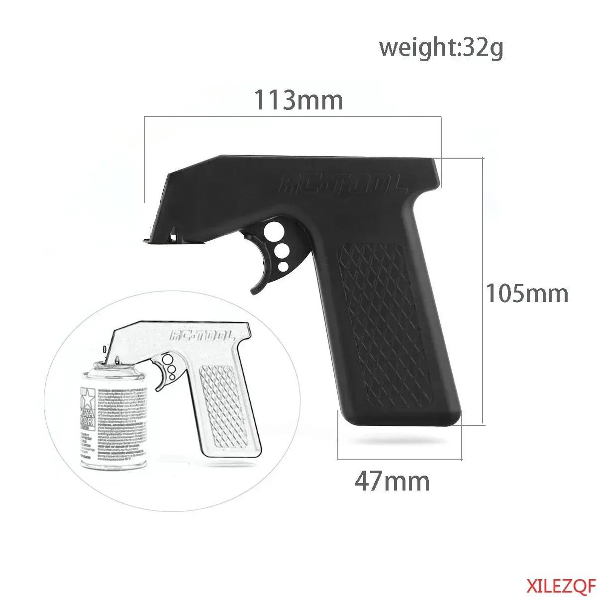 XILEZQF Tamiya Paint Spray Bottle Adapter Aerosol Spray Handle Full Grip Trigger RC Car Robot Painting Tools Accessories New