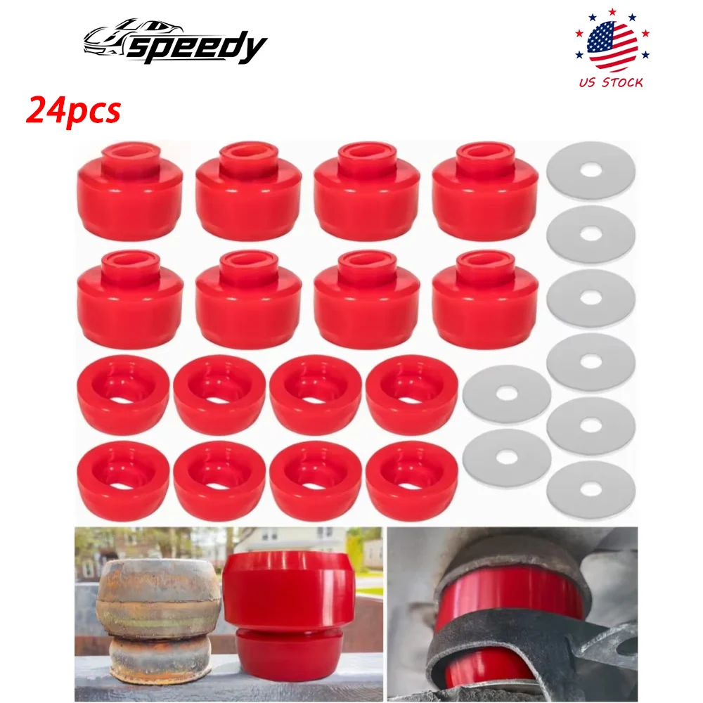 

24 шт. 7-141 комплект силиконовых втулок для крепления на кабину для Chevrolet Sliverado 1500 2500 2500HD 1999-2014 годов 2WD 4WD