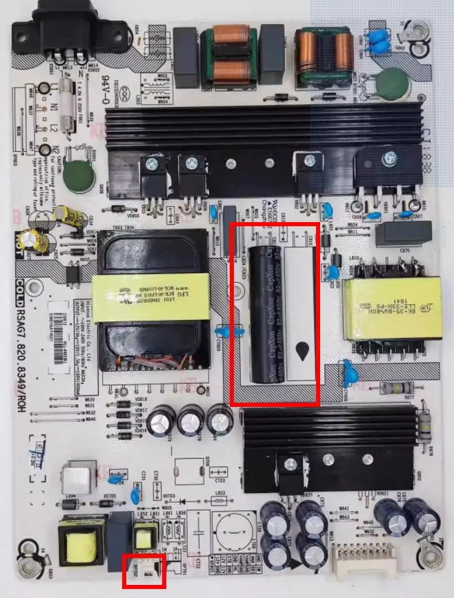 Rsag7.820.8349/Roh Voeding Board Voor Hz43a65 H50e3a