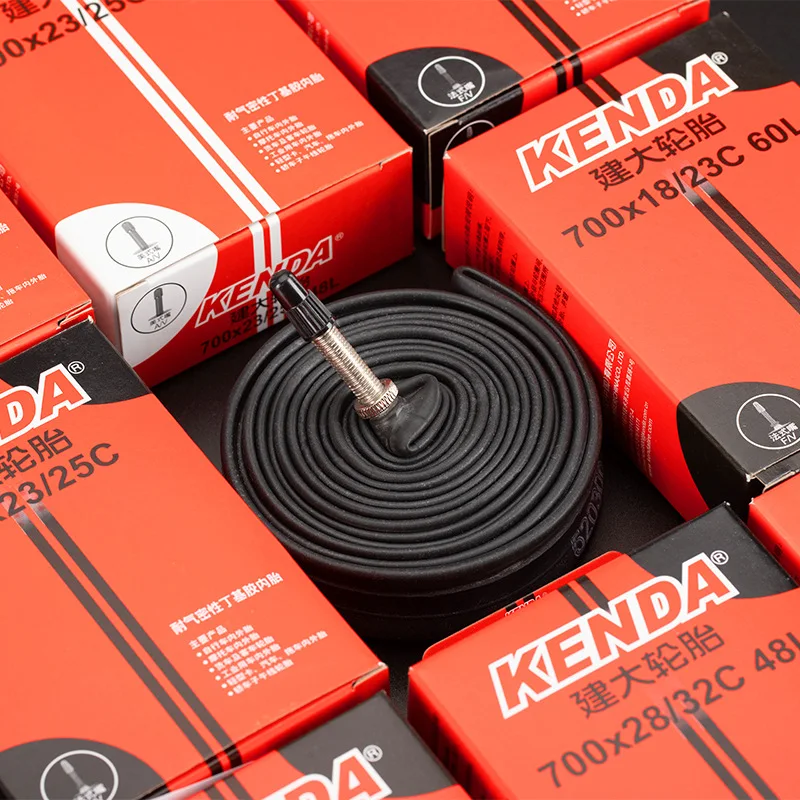 KENDA Dętka rowerowa 1PC 700C 23-25C 28-32C 35-43C Schrader Presta Butyl Rubber MTB Road Bike Tube Inner Tire Części rowerowe