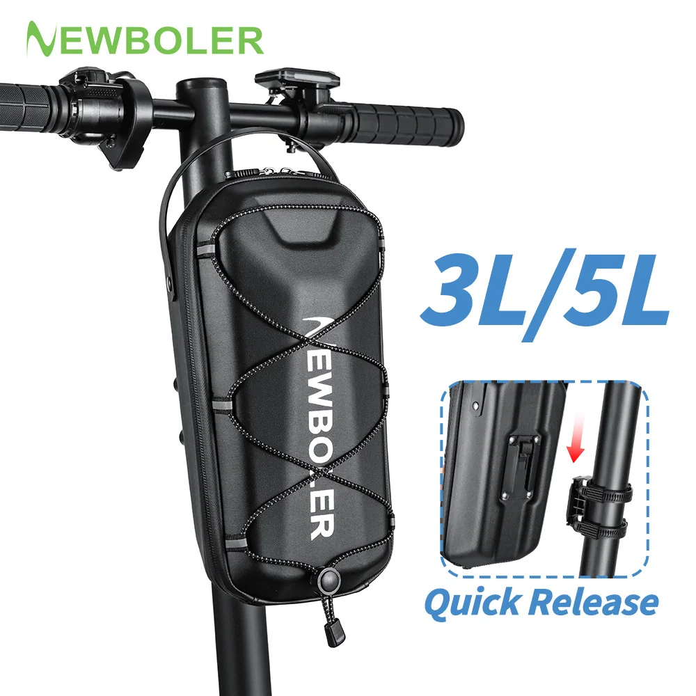 

NEWBOLER 3L/5L Electric Scooter Bag Accessories Waterproof Quick Release Electric Scooter Front Bag Bike Bag Parts Rainproof
