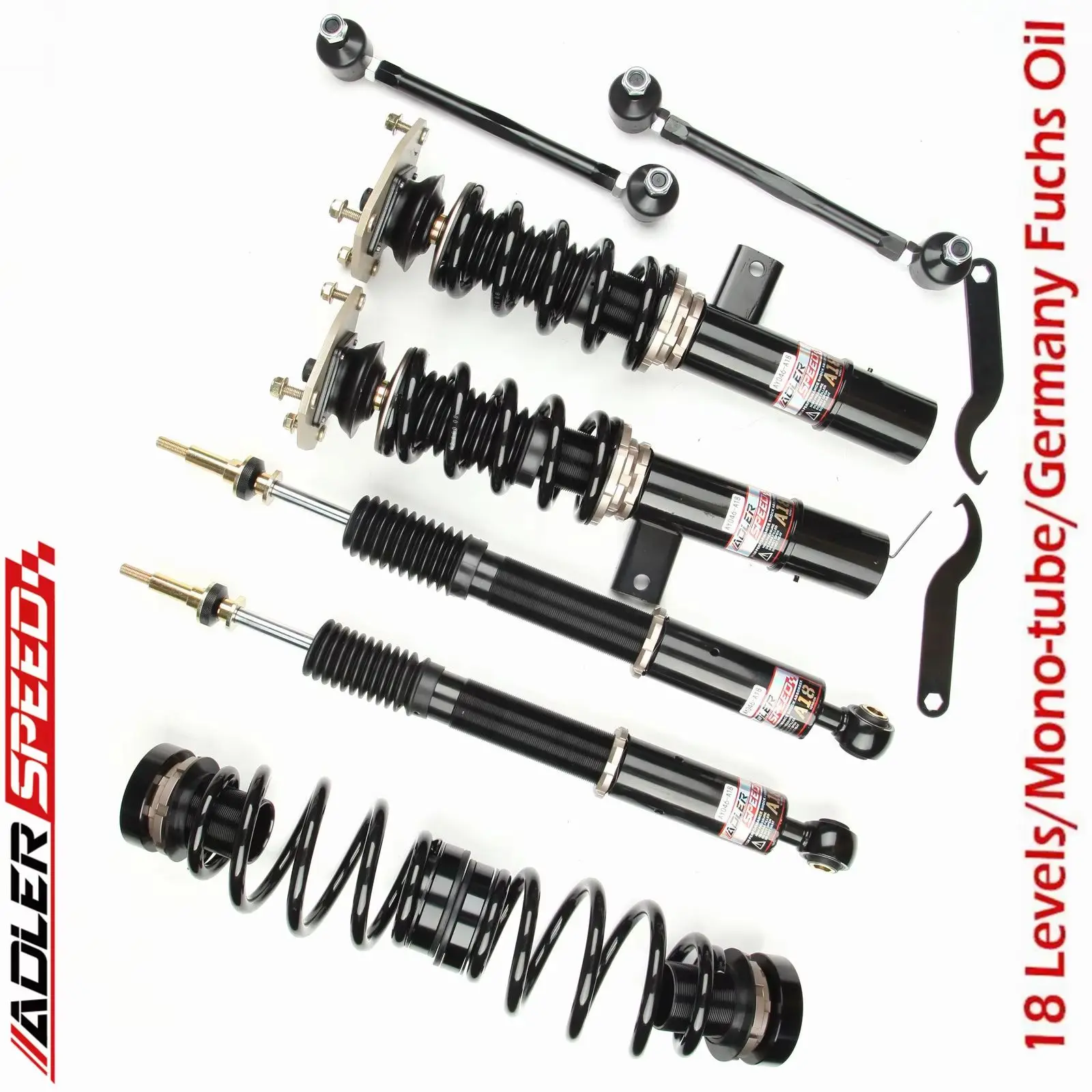 

ADLERSPEED 18 Way Adjustable Coilovers Springs Shocks For Volkswagen Jetta MK5 MK6 06-17