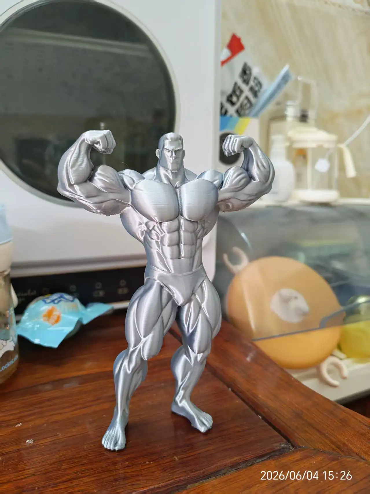 Muscular Male Bodybuilding Champion, Strongman Sculpture, Gym Decoration Item, Fitness Figurine