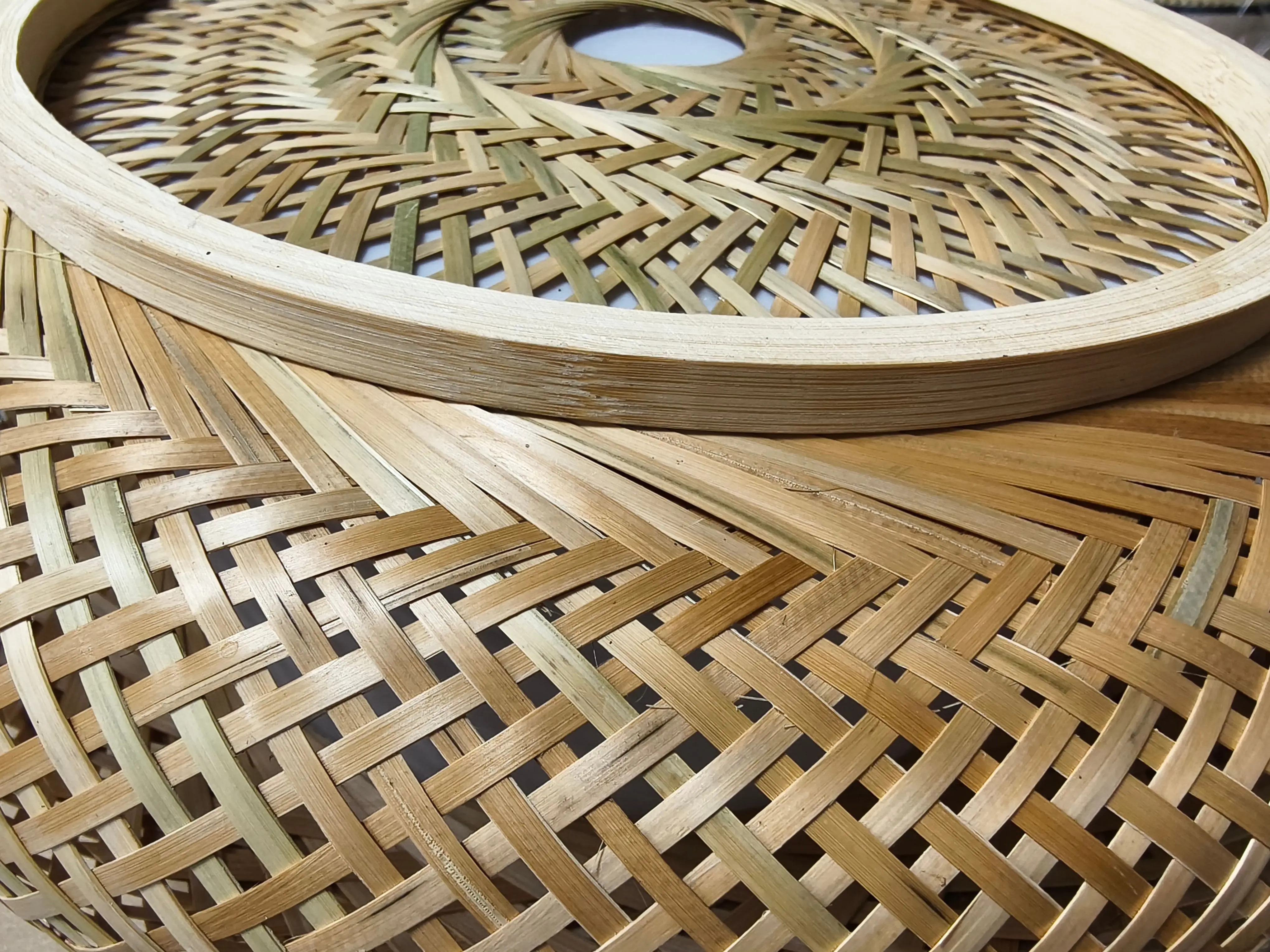 40cm/50cm Rattan Pendant Light - Modern Minimalist LED Ceiling Fan Lamp for Bedroom & Restaurant, Acrylic Design, Export Quality - view 6