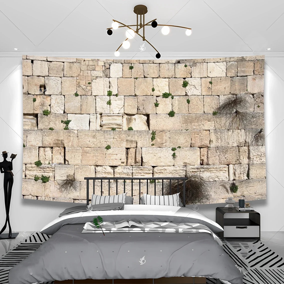 Western Wall Background Decoration Room Jerusalem Wailing Wall Tapestry Living Room College Dorm  Decoration Background Cloth