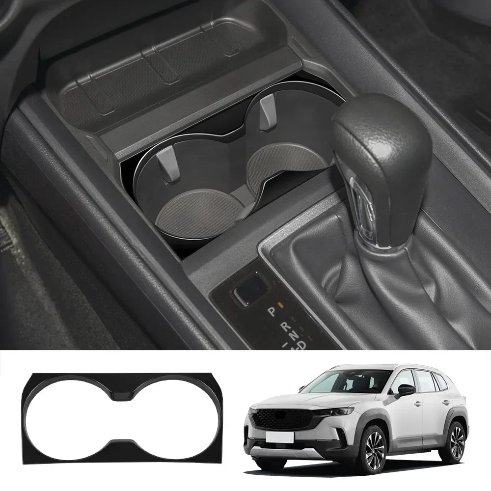 Front Center Console Gear Panel Water Cup Frame Cover Trim for Mazda CX50 CX-50 Interior Accessories 2023 2024