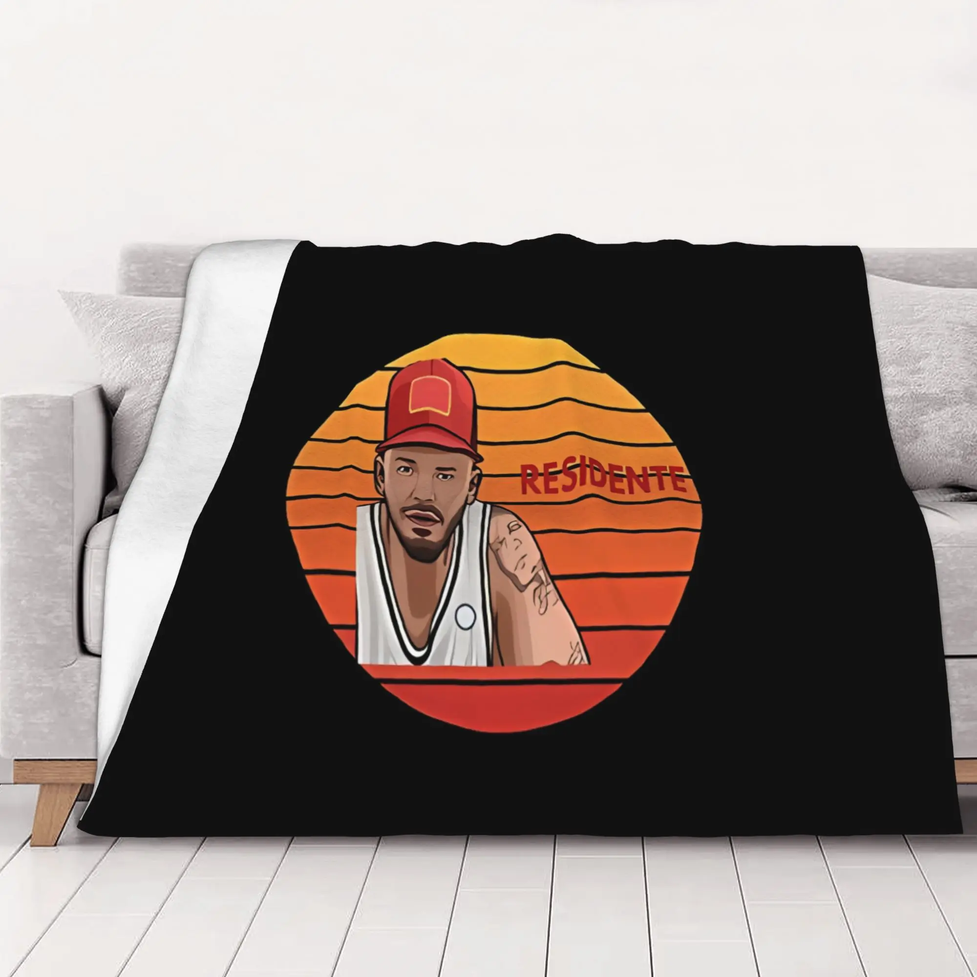 1PC Maker With Residente Calle 13 home room decorations Winter Blankets for Adults Bedding Home Interior Sofa Knee