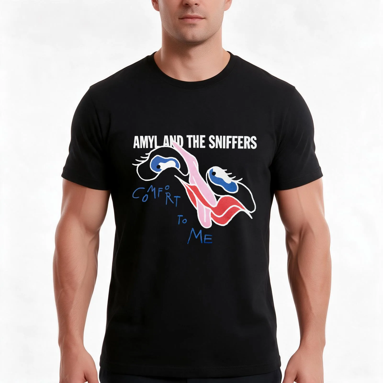 amyl and the sniffers (6) T-Shirt, Summer Casual Cotton Tee, Oversized Streetwear Tops, Vintage Graphic Print, Unisex Men Women
