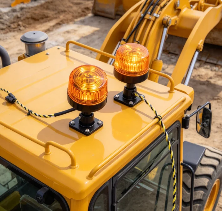 RC 1/14 LED 360 Degree Rotating Light for Tamiya Hydraulic Excavator Loader Dump Truck for SCANIA VOLVO Trailer Tipper DIY Parts