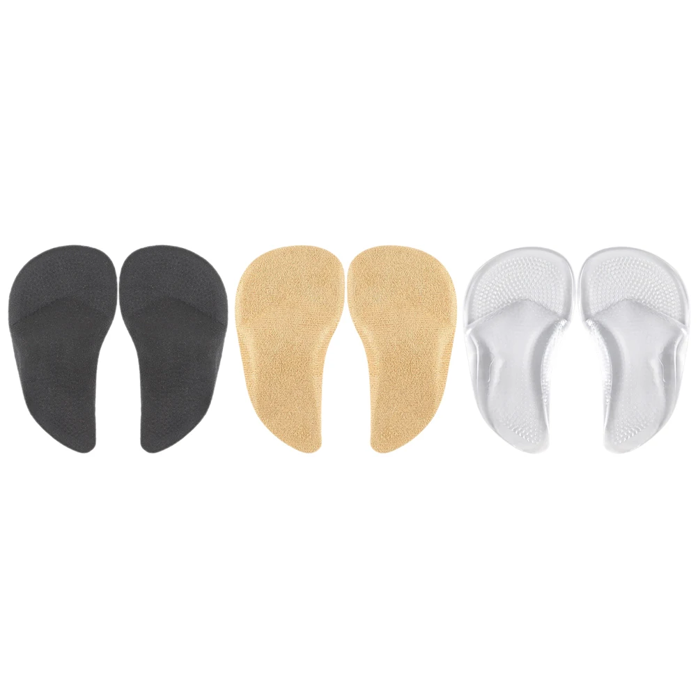 

3 Pairs Adhesive Forefoot Cushion Shoe Insert Pads Women Heels Insoles Support Flat