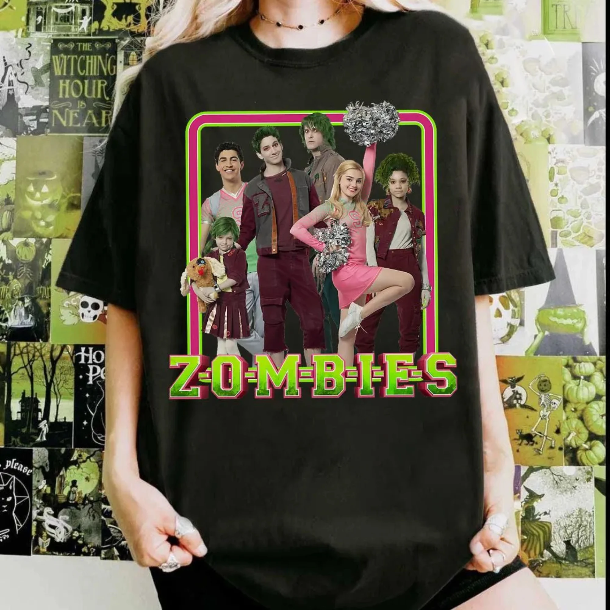 تي شيرت مجموعة أصدقاء ديزني زومبيز، تي شيرت شخصيات فيلم ديزني، المملكة السحرية، تي شيرت عائلة ديزني، هدية رحلة WDW