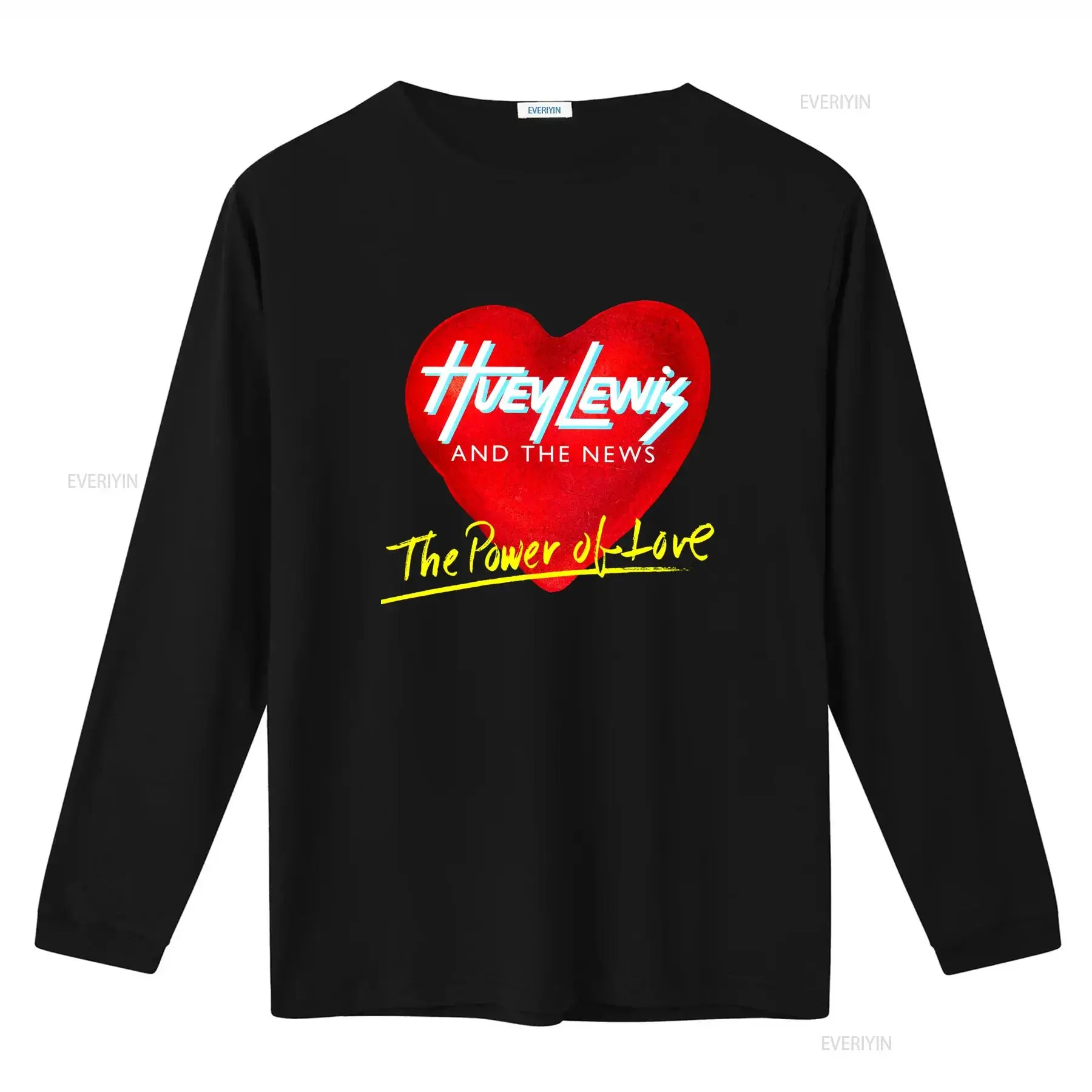 Huey Lewis and The News Power of Love T Shirt Vintage 1985 Design vintage Washed Breathable graphic Stretched Slightly fashion