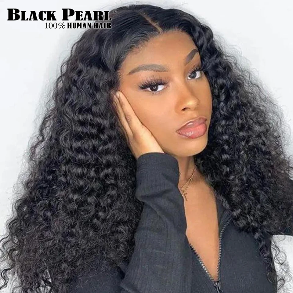 

Brazilian Glueless Curly Lace Front Human Hair Wigs On Sale Lace Front Human Hair Wig Brazilian HD Transparent Frontal Glueless