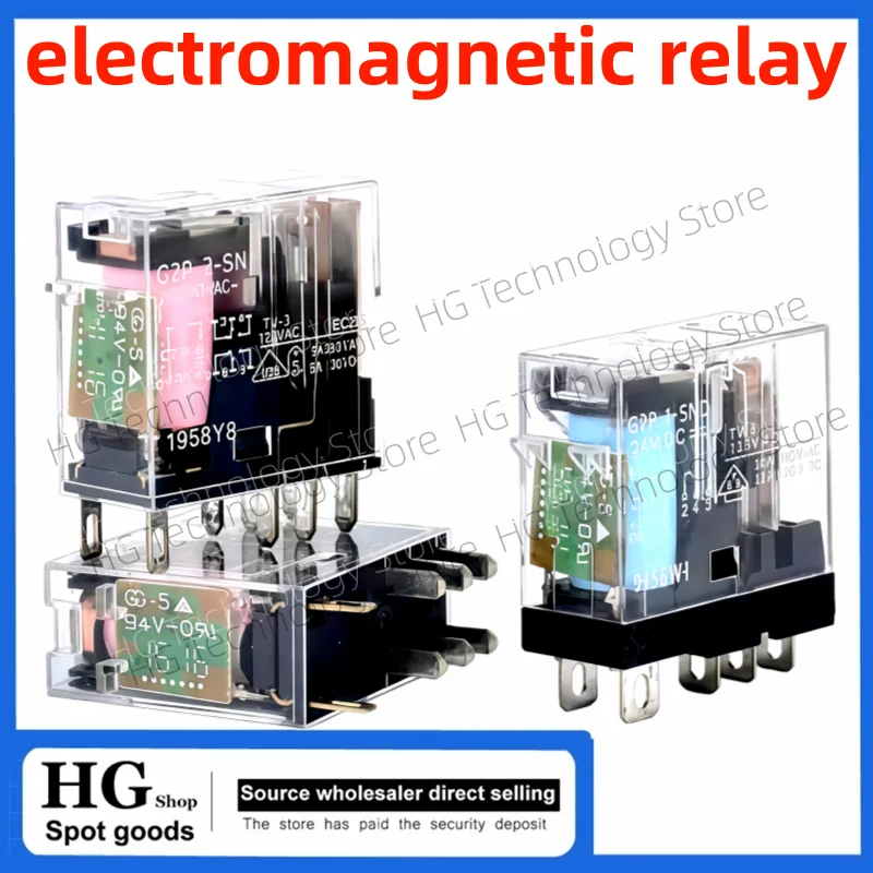 2PCS/Lot  Original and brand new   G2R-1-SN 2-SND(S)12VDC24 AC220 electromagnetic relay