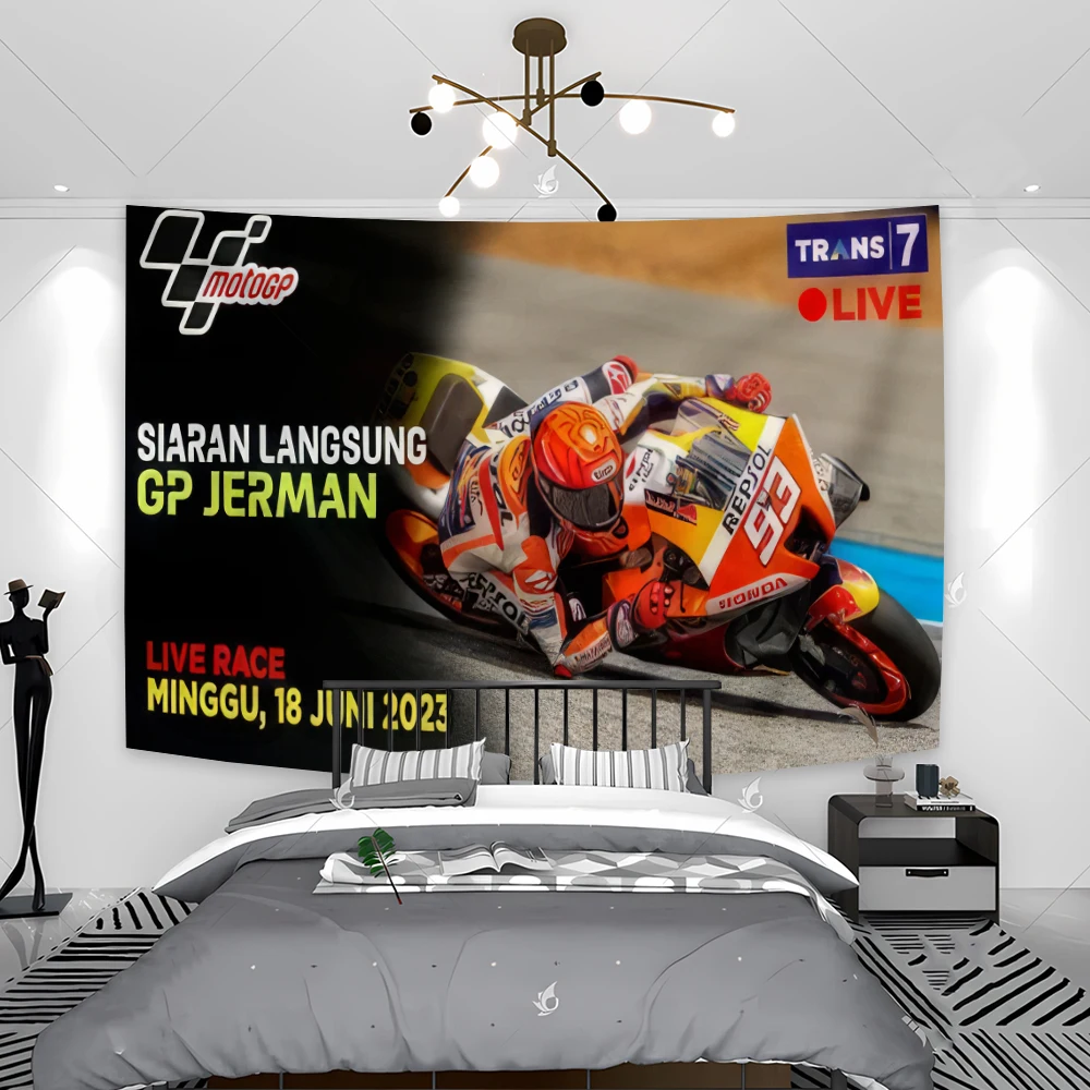 

Motorcycle Record Races Plate Wall Art Poster Decorative For Garage Man Cave Pub Bar Club Bedroom Decor Tapestry Modern Painting