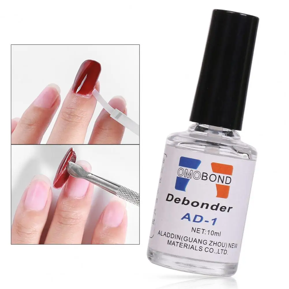 Useful Simple Operation Compact Delicate Makeup Fingernail Polish Glue Debonding Agent Nail Remover Glue Effective