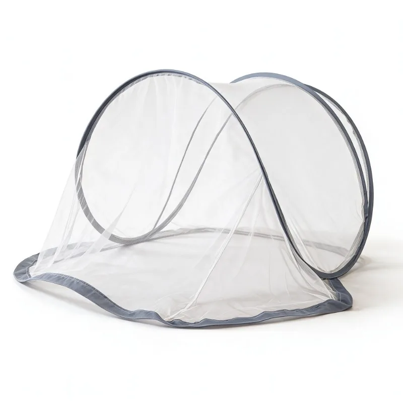 Portable Foldable Mosquito Head Net – No Install, Travel & Camping Face Shield, Ideal for Dorms & Hotels
