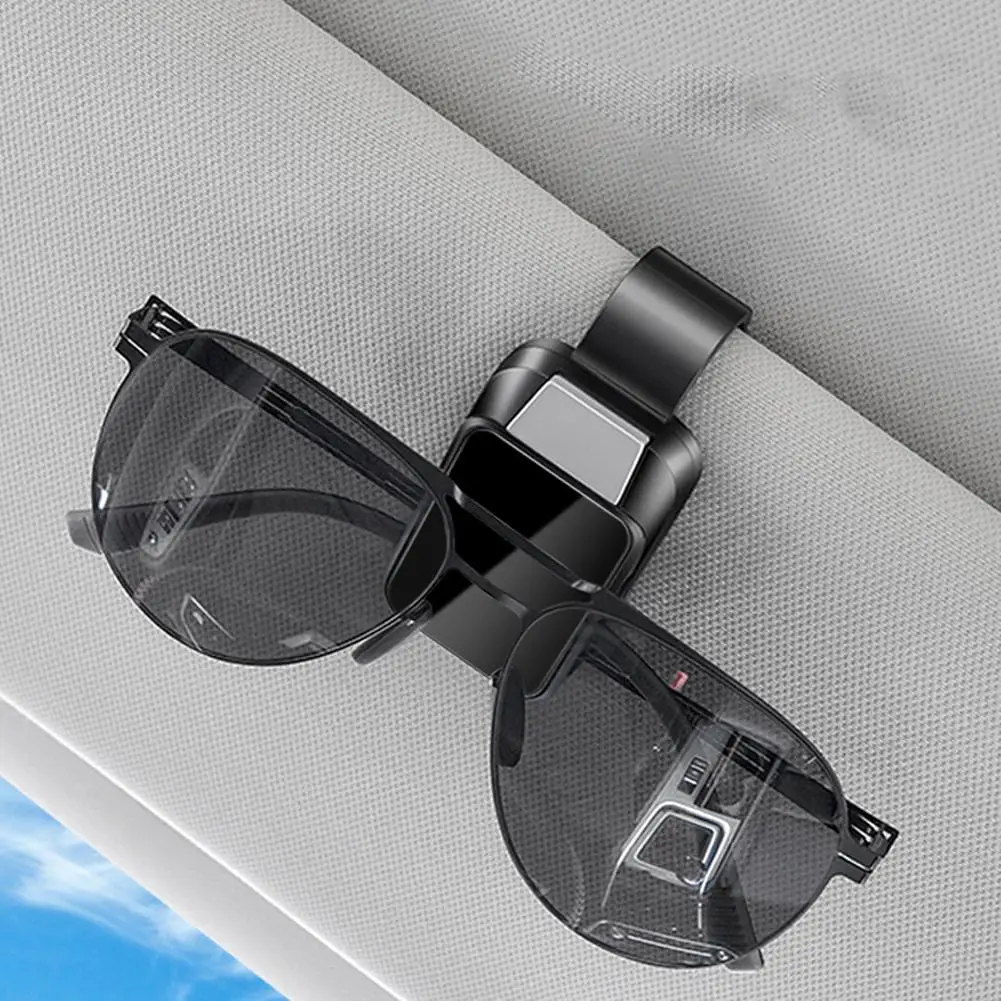 1PC Car Sun Visor Glasses Clips Interior Eyeglasses Alloy Compact Storage Holder Interior Auto Storage Accessory Buckle Wit T6P2