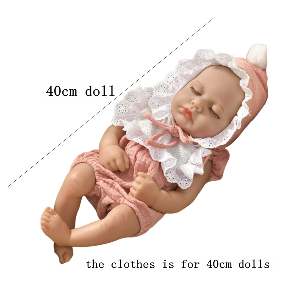 Vestiti per le bambole Vestito Tuta Gilet per 40 cm Nuovo bambino Reborn Accessori per bambole americane Neonata Vestiti fai da te Giocattoli per bambole da 15 pollici