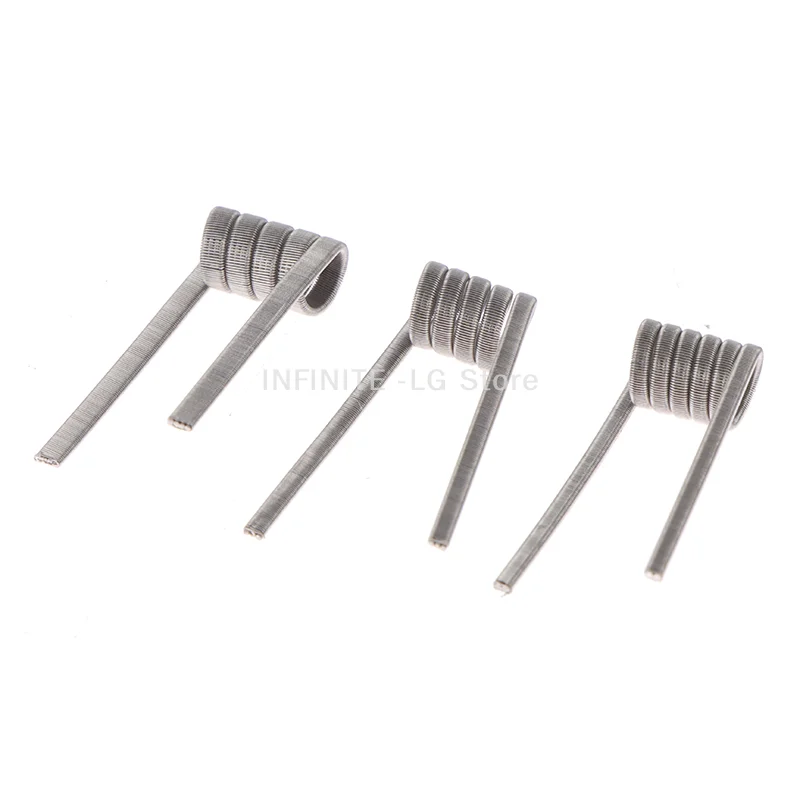 10 قطعة XFKM رقيق MTL تنصهر كلابتون لفائف مسبقة الصنع A1 SS316 Ni80 الغريبة لخزان MTL RDA RTA RBA مقاومة عالية