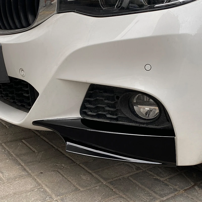 For BMW 3 Series GT F34 320i 325i M Sport Carbon Fiber Front Bumper Side Splitter Cover Lip Air Vent Intake Spoiler 2014-2019