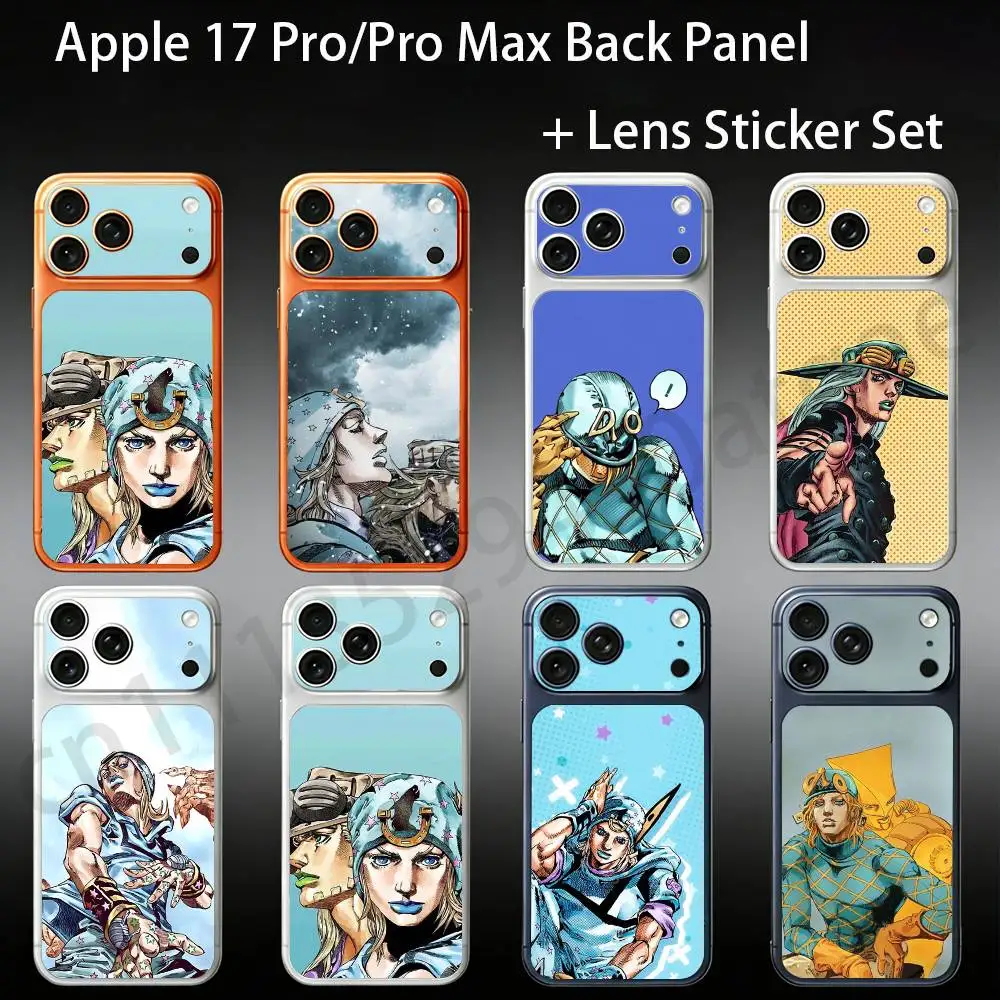 

JoJos Bizarre Adventure For iPhone 17Pro/ProMax Battry Back Cover with Camera Decal Skin Rear Protective Sticker Film