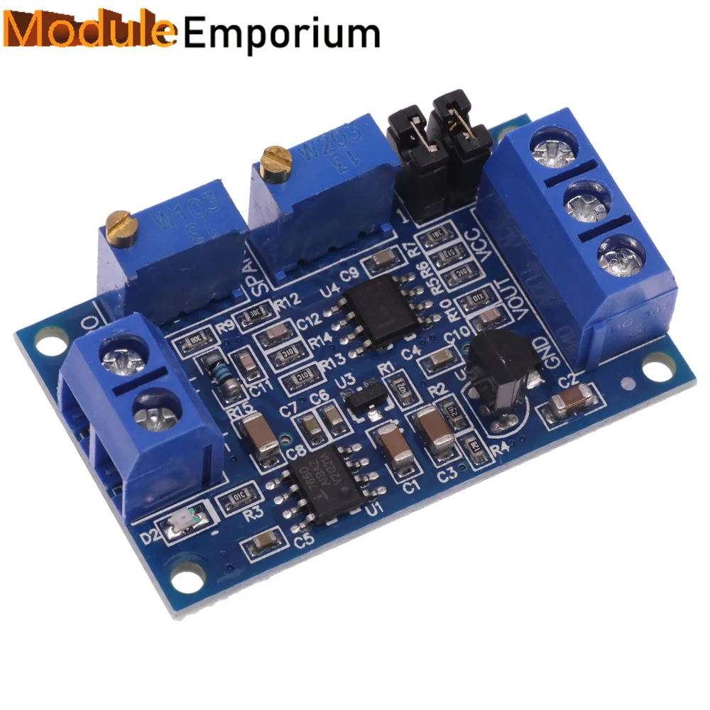 Current To Voltage Module 0/4 -20mA to 0- 3.3V 5V 10V Voltage Transmitter Signal Converter Module