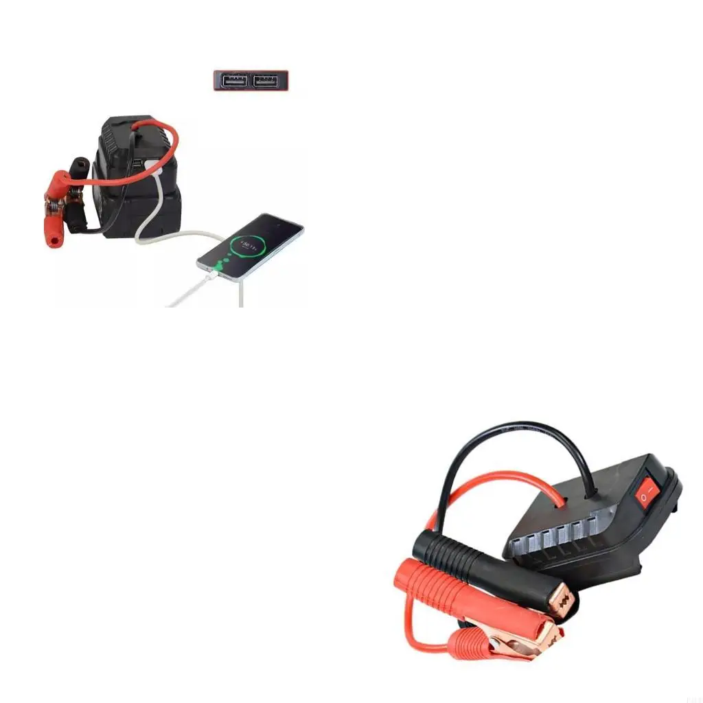 F1CF Lightweight Vehicle Battery & Easy Carry Chargers Car Jump Starter Power Source ABS for Car Phones & Tablets