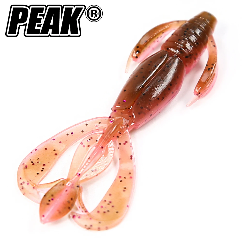 PEAK Floating Craws Soft Lures 60mm/8pcs Fishing Lures shrimp Lobster Soft Plastic Lure Fishing Lures