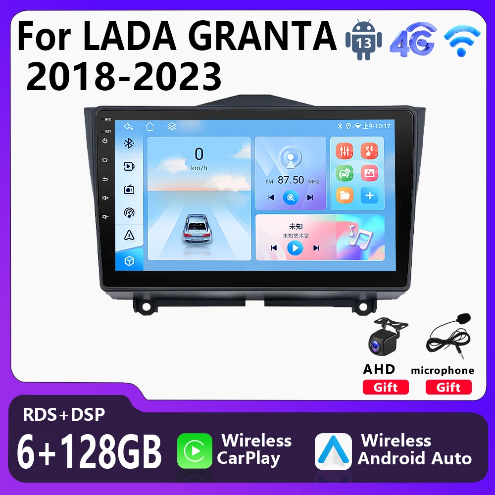 

Car Intelligent Systems 2 Din Carplay Android Auto 2018+ LADA GRANTA 9" Car Radio Accessories 4G WIFI Video Multimedia Player