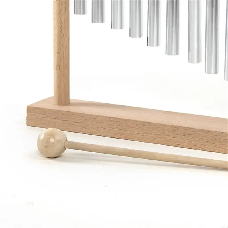 뮤지컬 나무 바람 차임 12 피치 발달 장난감 유아 청각 감도 훈련 학습 악기 장난감 15UB