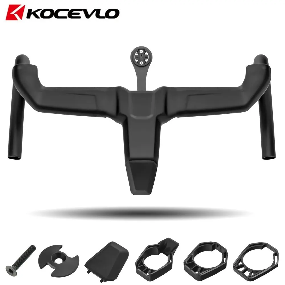 AliExpress NONE KOCEVLO carbon road bike integrated handlebars 28.6/31.8Aero internal cable wiring OD2 handlebar