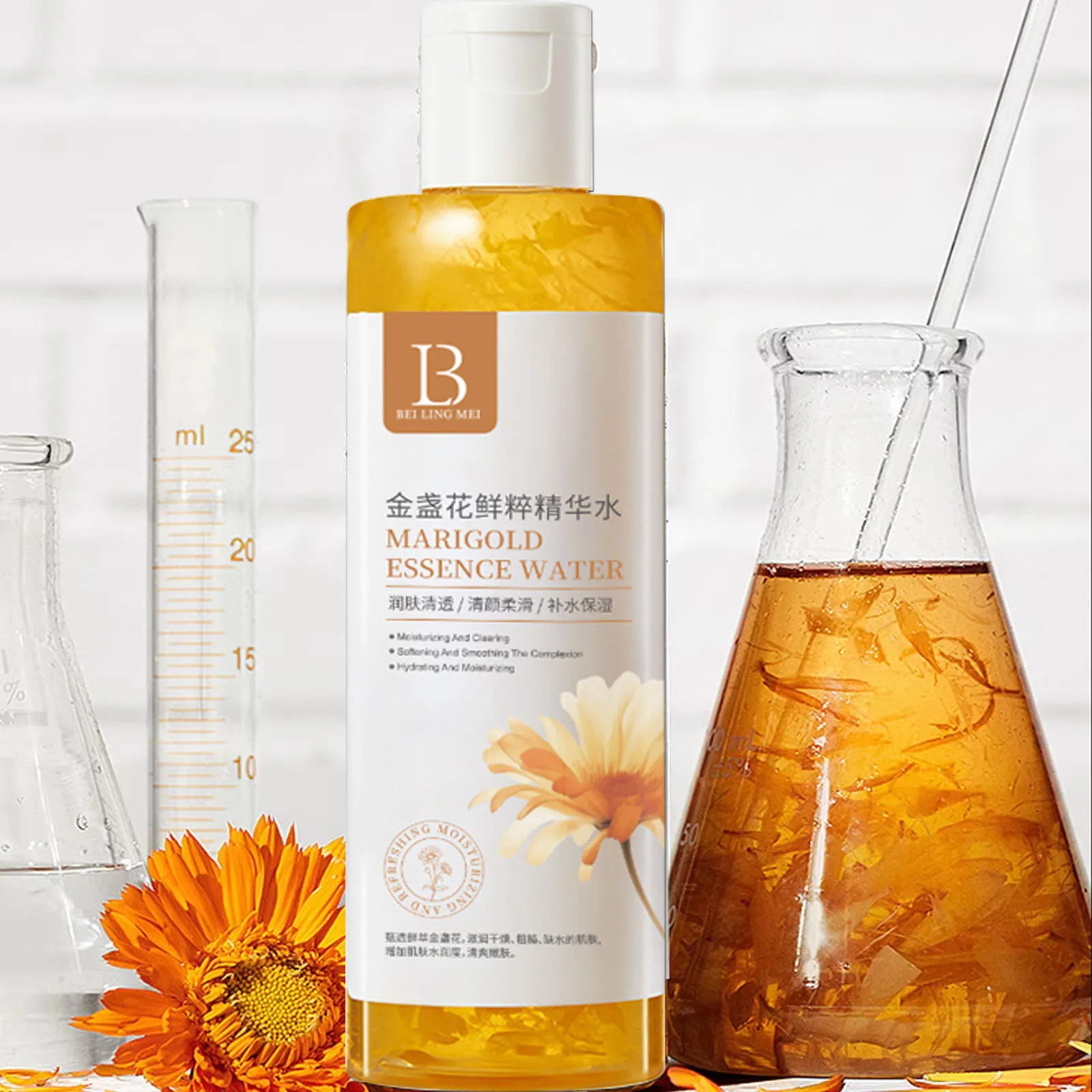 Calendula Toner Moisturizing Repair Oil Control Soothing Serum Improve Acne Lifting Firming Wrinkles Glowing Facial Care 250ml