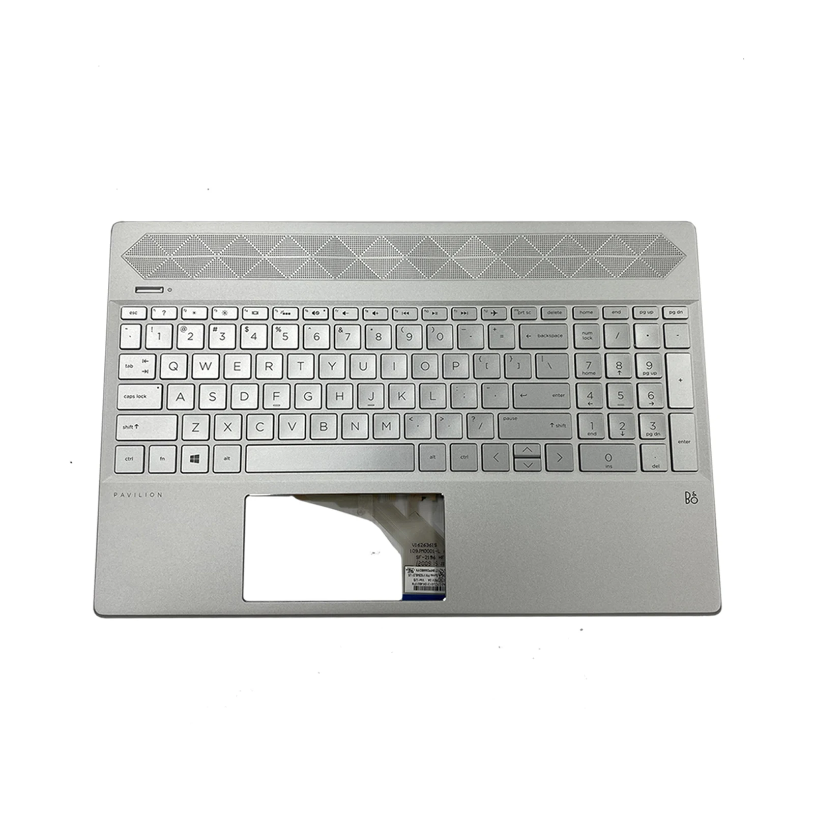 New Notebook Upper case or Palmrest with backlit Keyboard For HP Pavilion 15-CS 15T-CS 15-CW 15Z-CW Silver Laptop L24752-001