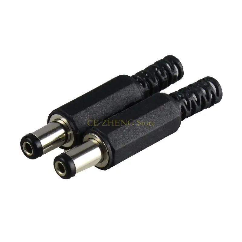 E56B 15 조각/SET 12V 3A 전원 커넥터 용 5.5x2.1mm 남성 플러그 파워