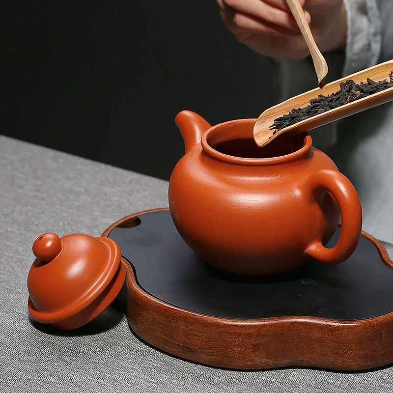 300CC Chinese Ore Beauty Kettle Yixing Clay Teapot Puer Tea Set Spherical Tea Pot Kung Fu Zisha Teaware Fine Gift